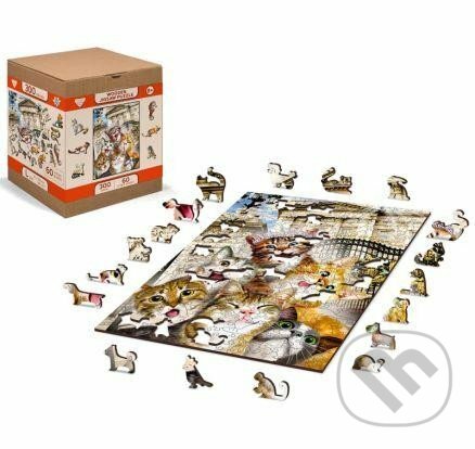 Levně Kočky v Londýně, dřevěné - puzzle z kategorie Ostatné