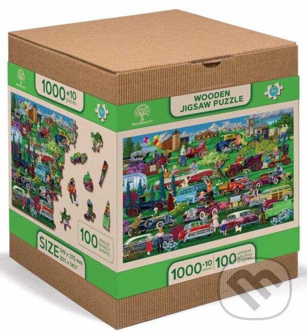 Levně Auta veteráni, dřevěné - puzzle z kategorie Ostatné