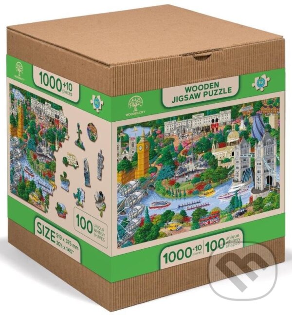 Levně Pamětihodnosti Londýna, dřevěné - puzzle z kategorie Ostatné