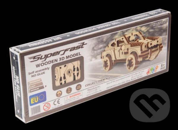 Levně 3D Rally Car 4, dřevěné - puzzle z kategorie 3D puzzle