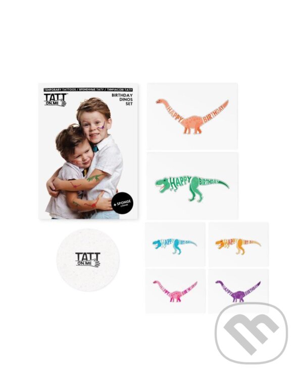 Levně TATTonMe Tetovačky pre deti Dinosaury narodeninová sada