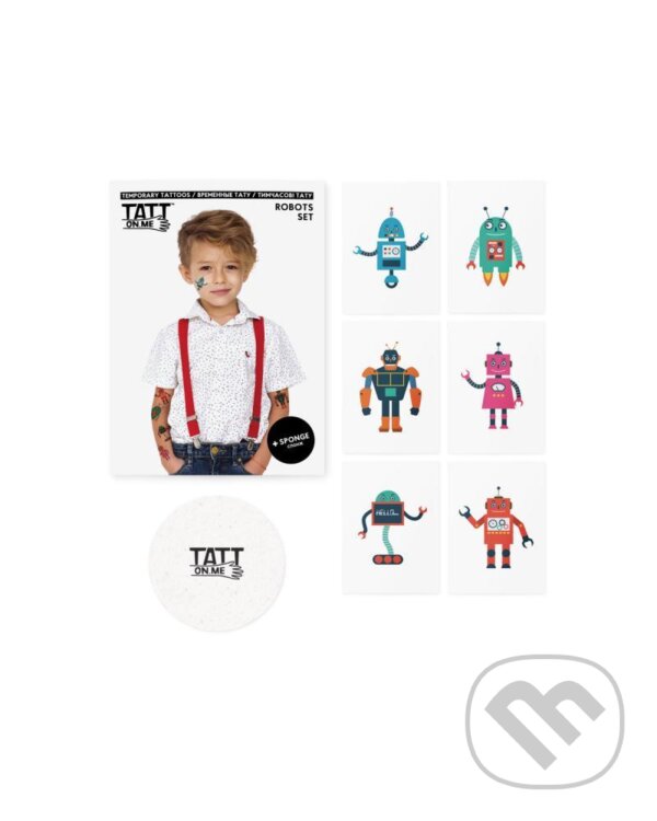 Levně TATTonMe Tetovačky pre deti Roboti sada