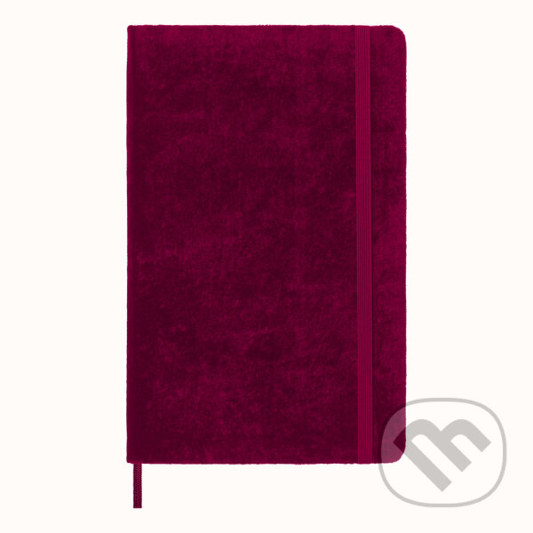 Levně Moleskine – zápisník Velvet (červený) (stredný, linajkovaný)