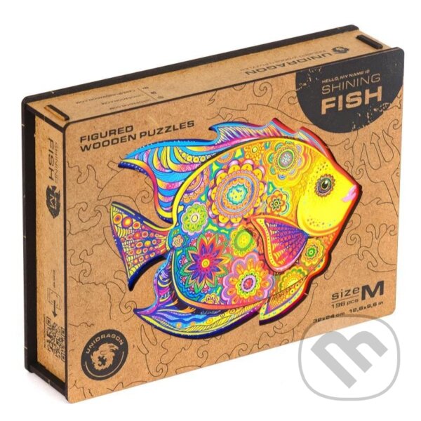 Levně Ryba M (Unidragon drevené puzzle) - puzzle z kategorie Zvieratá