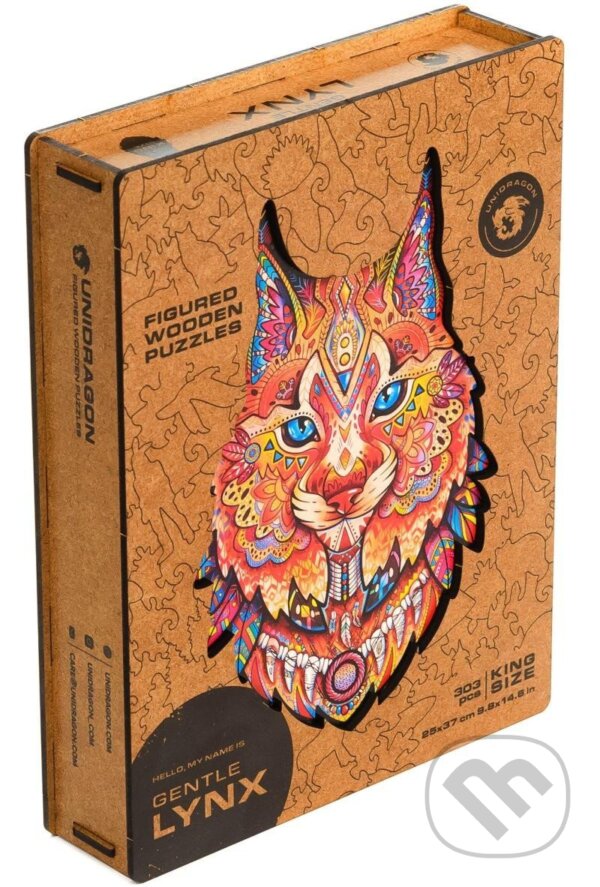 Levně Rys L (Unidragon drevené puzzle) - puzzle z kategorie Zvieratá