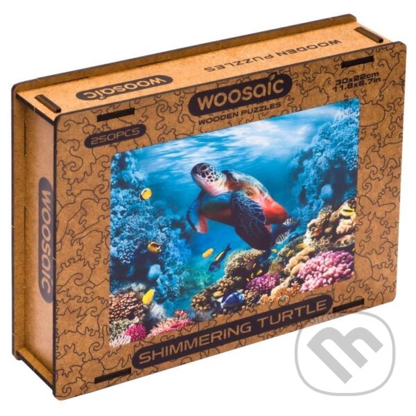 Levně Korytnačka L (Unidragon drevené puzzle) - puzzle z kategorie Zvieratá