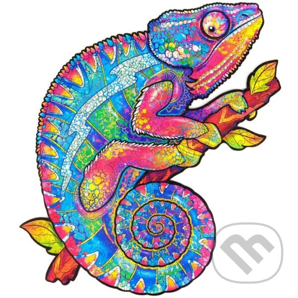 Levně Chameleon L (Unidragon drevené puzzle) - puzzle z kategorie Zvieratá