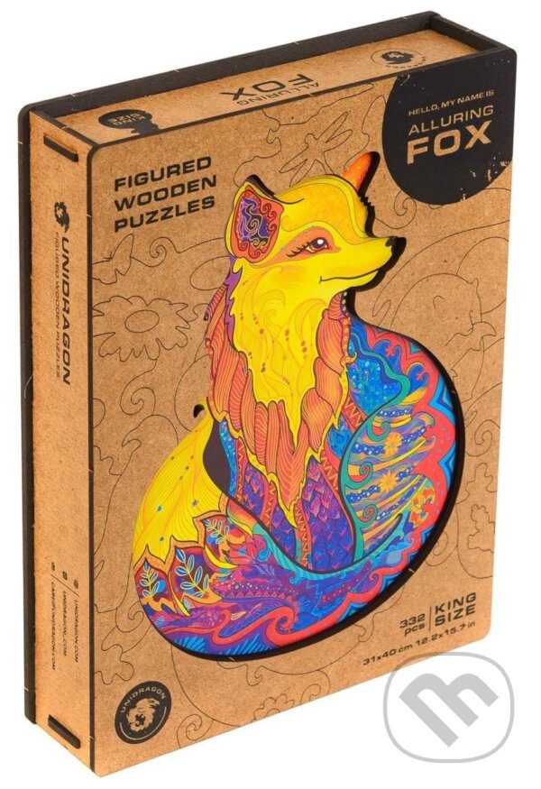 Levně Liška L (Unidragon drevené puzzle) - puzzle z kategorie Zvieratá