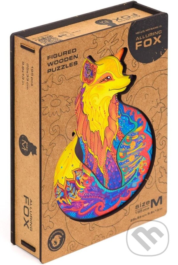 Levně Liška M (Unidragon drevené puzzle) - puzzle z kategorie Zvieratá