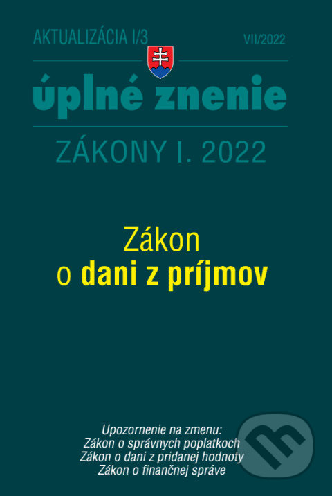 Aktualizácia I/3 /2022 - daňové a účtovné zákony, Poradca s.r.o., 2022