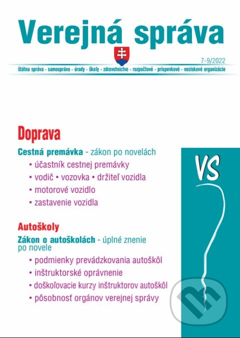 Levně Verejná správa 7-9/2022 (Doprava a cestná premávka) - kniha z kategorie Verejná správa