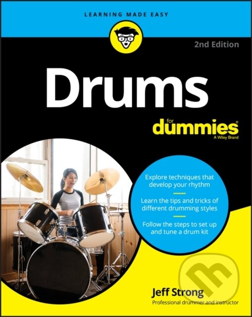 E-kniha: Drums For Dummies (Jeff Strong). Wiley, 2020