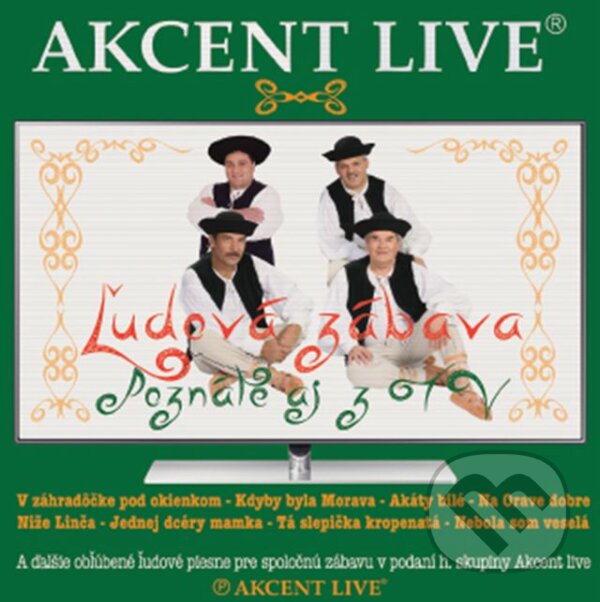 Levně Akcent live: Ľudová zábava - Akcent live