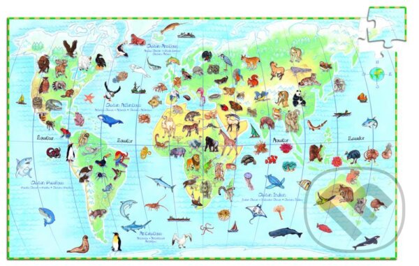Puzzle: Náučné puzzle –  Zvieratá sveta (Djeco). Djeco, 2019