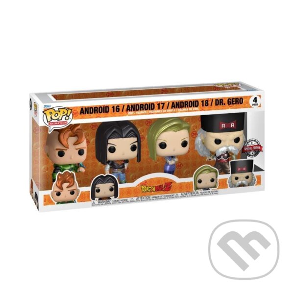 Levně Funko POP Animation: Dragon Ball Z - Android 16, Android 17, Android 18 & Dr. Gero