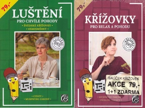 Levně Balíček křížovek 1+1 zdarma (Luštění pro chvíle pohody, Křížovky pro relax a pohodu) - kniha z kategorie Pre dospelých