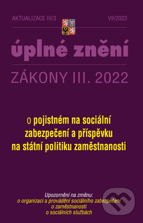 Levně Aktualizace III/3 / 2022 - Zákon o pojistném na sociální zabezpečení