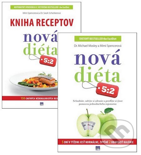 Levně Nová diéta 5:2 (kolekcia 2 kníh) (Nová diéta 5:2 + Kniha receptov Nová diéta 5:2) - kniha z kategorie Diéty a zdravá výživa