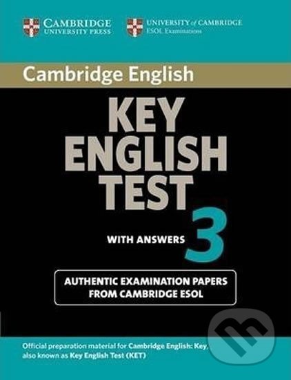 Levně Cambridge Key Eng Test 3: Student´s Book with answers - kniha z kategorie Jazykové učebnice a slovníky