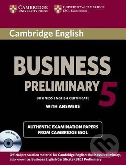 Levně Cambridge BEC 5 Preliminary: Self-study Pack - kniha z kategorie Jazykové učebnice a slovníky