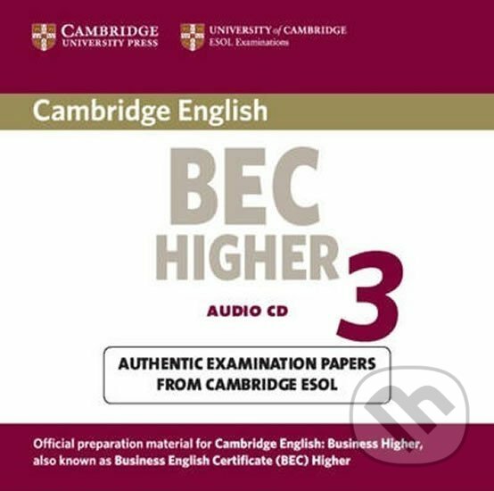 Levně Cambridge BEC Higher 3 Audio CD - audiokniha z kategorie Jazykové učebnice a slovníky
