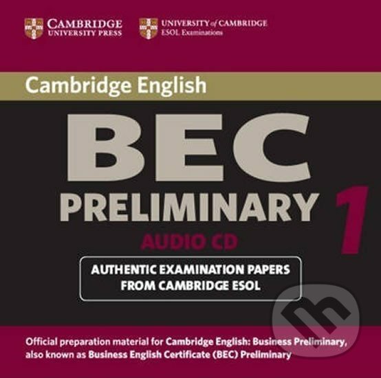 Cambridge BEC Preliminary Practice Tests 1 Audio CD Cambridge University Press