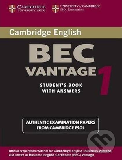 Levně Cambridge BEC Vantage 1 - kniha z kategorie Jazykové učebnice a slovníky