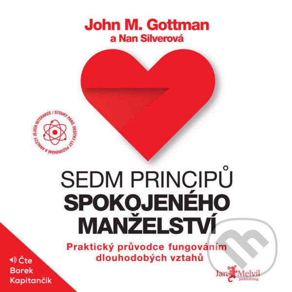 Sedm principů spokojeného manželství - John Gottman, Jan Melvil publishing, 2022