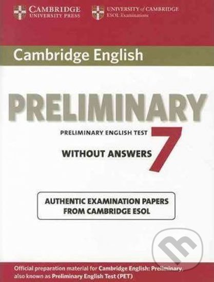 Levně Cambridge English Preliminary PET 7: B1 Student´s Book - kniha z kategorie Jazykové učebnice a slovníky