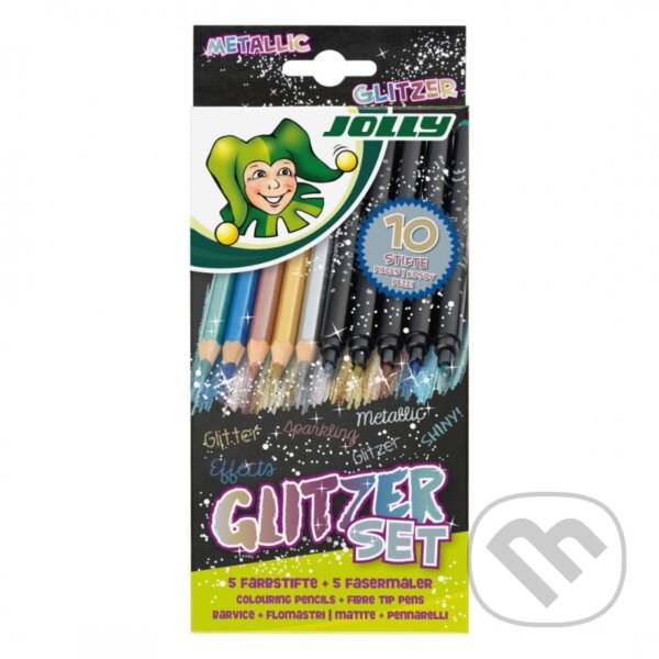 Levně Glitter set - metalická sada (10 ks)