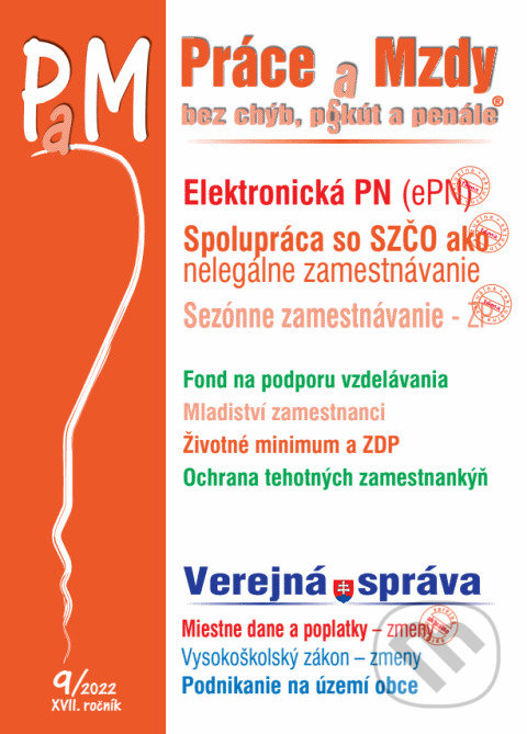 Levně Práce a Mzdy č.9/2022 bez chýb, pokút a penále - Elektronická PN - kniha z kategorie Pracovné právo