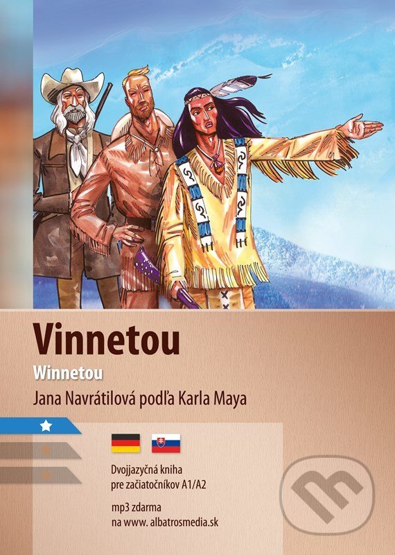 Vinnetou A1/A2 (NJ-SJ) - Karl May, Jana Navrátilová, Aleš Čuma (ilustrátor), Lindeni, 2022