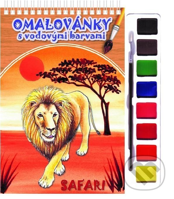 Levně Safari - Omalovánky s vodovými barvami - kniha z kategorie Omaľovávanky
