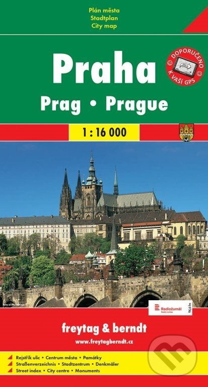 Praha 1:16 000, freytag&berndt, 2018