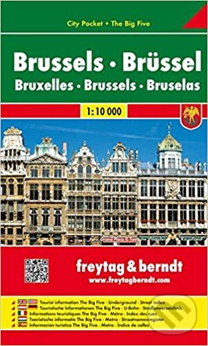 Levně Brussels 1:10 000 (Mapa mesta)