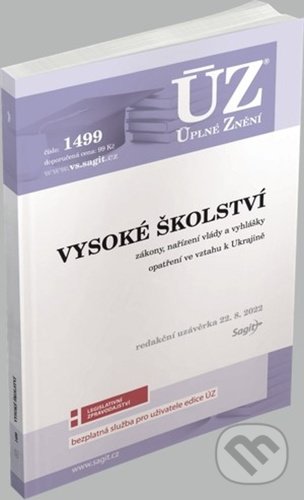 Levně Úplné Znění - 1499 Vysoké školství (Podle stavu k 22. 8. 2022) - kniha z kategorie Právo