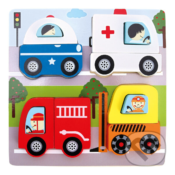 Levně Puzzle 3D - záchranná vozidla - puzzle z kategorie 3D puzzle