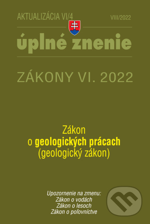 Levně Aktualizácia VI/4 / 2022 - životné prostredie, odpadové a vodné hospodárstvo - kniha z kategorie Právo