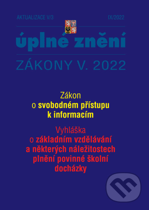 Levně Aktualizace V/3 / 2022 - Zákon o svobodném přístupu k informacím