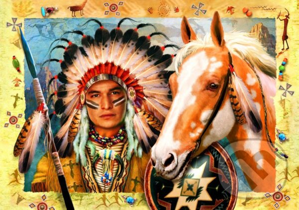 Levně Indian Chief - puzzle z kategorie Umelecké