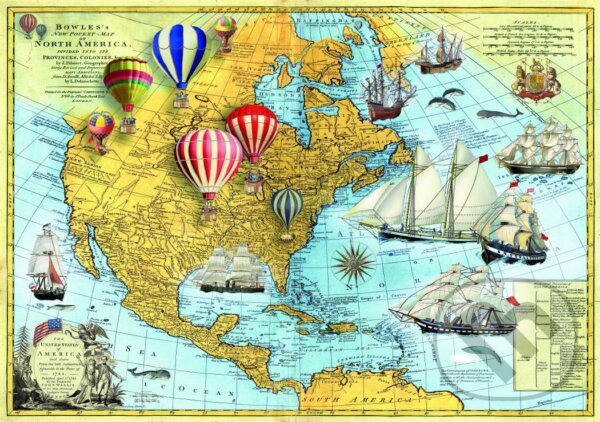 Levně North America - puzzle z kategorie Umelecké