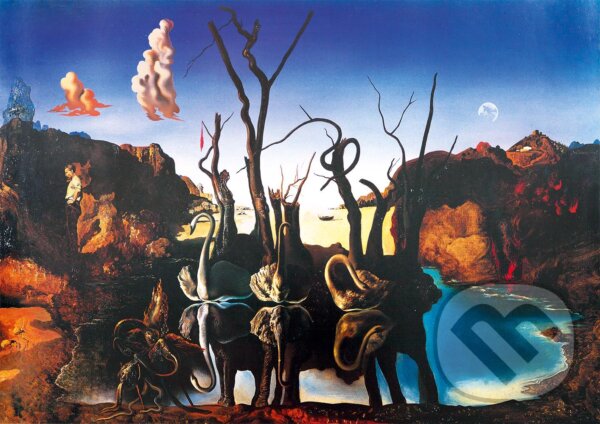 Levně Salvador Dalí - Swans Reflecting Elephants, 1937 - puzzle z kategorie Umelecké