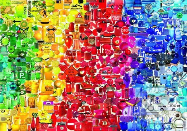 Levně Coloured Things - puzzle z kategorie Umelecké