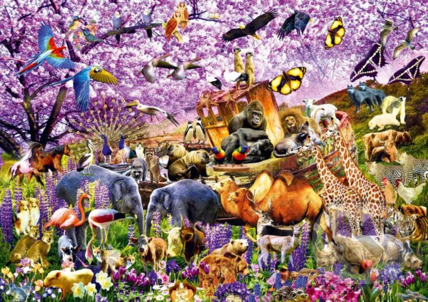 Levně Two By Two at Noah's Ark - puzzle z kategorie Umelecké
