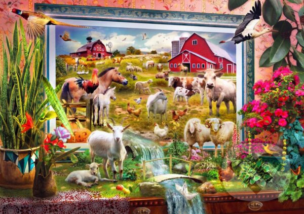 Levně Krasny: Magic Farm Painting II - puzzle z kategorie Umelecké