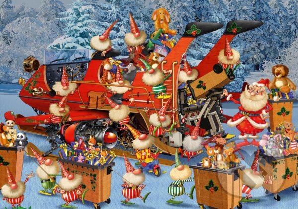 Levně Ruyer: Ready for Christmas Delivery Season - puzzle z kategorie Umelecké