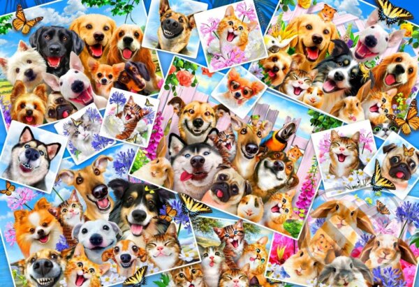 Levně Selfie Pet Collage - puzzle z kategorie Umelecké