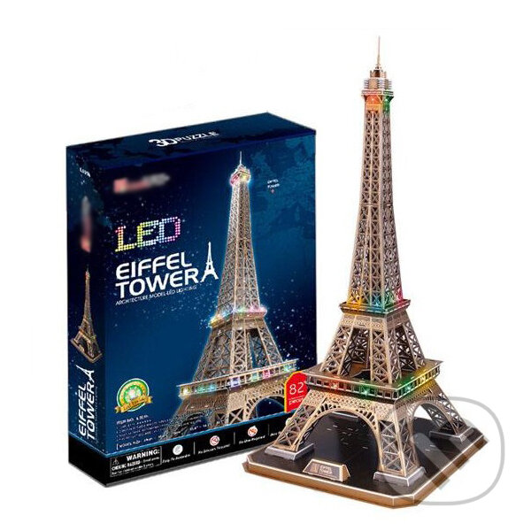 Levně LED - Eiffelova veža - puzzle z kategorie Mestá a stavby