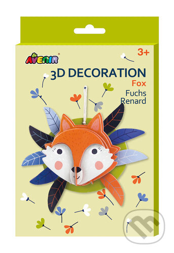 Levně 3D dekorace na zeď - Liška - puzzle z kategorie 3D puzzle