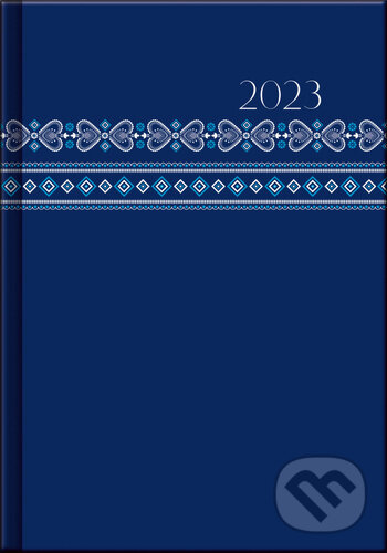 Levně Týdenní diář A5 cz/sk Print Blue
